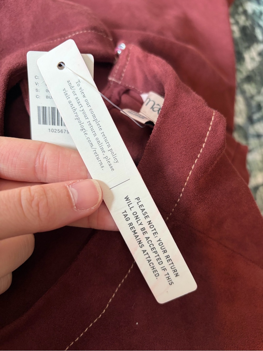Maeve Anthropologie The Emmy Faux-Suede Short-Sleeve Mini Swing Dress - Picture 9 of 10